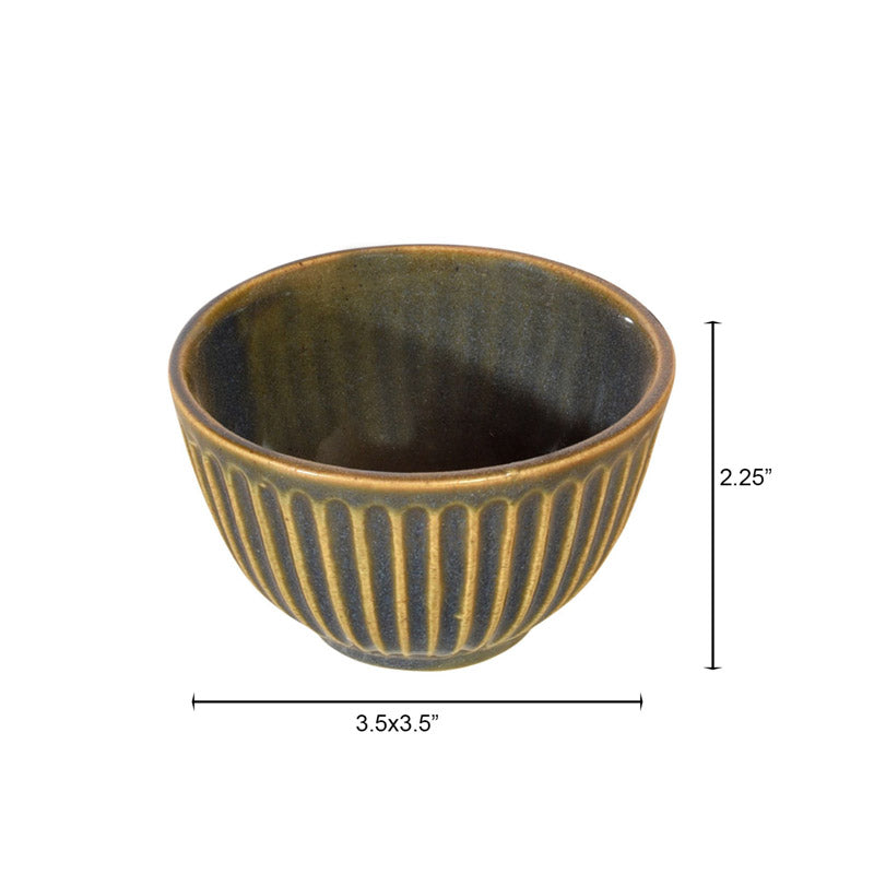 Buy Melna Ceramic Serving Bowl (150 ML) - Set of Four Bowl from Vaaree