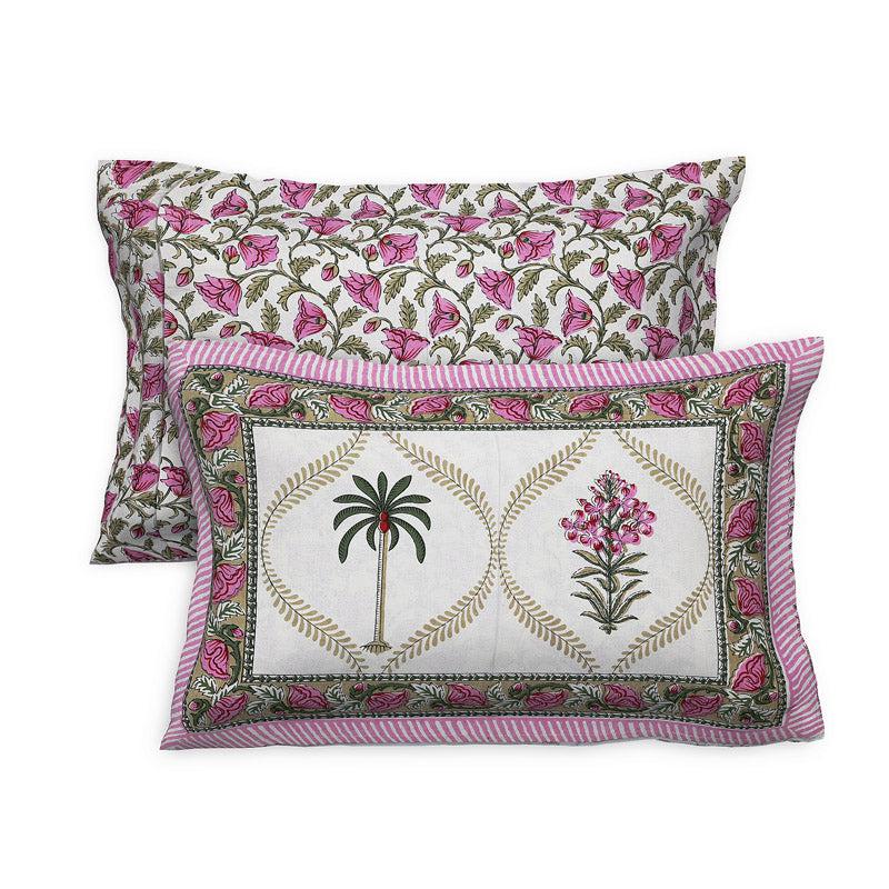 Buy Amoda Ethnic Bedsheet - Pink Bedsheets from Vaaree