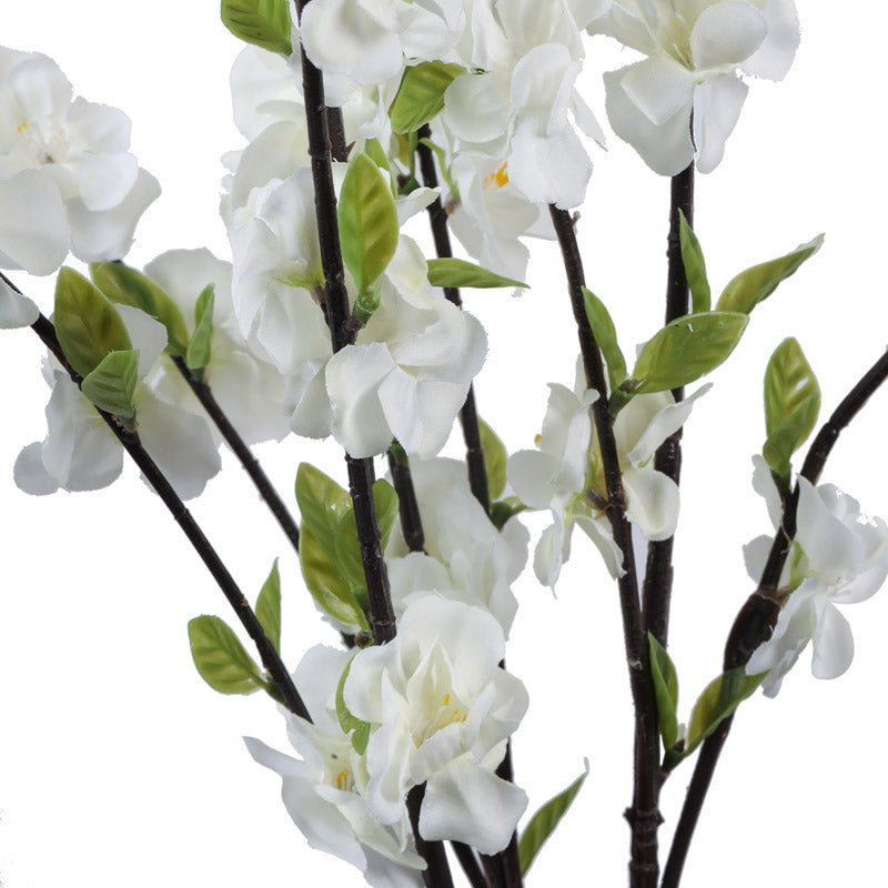 Buy Faux Realistic Cherry Blossom Flower Stick - White Artificial Flowers from Vaaree