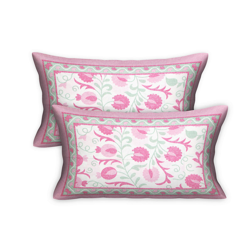 Buy Everett Floral Bedsheet - Pink Bedsheets from Vaaree