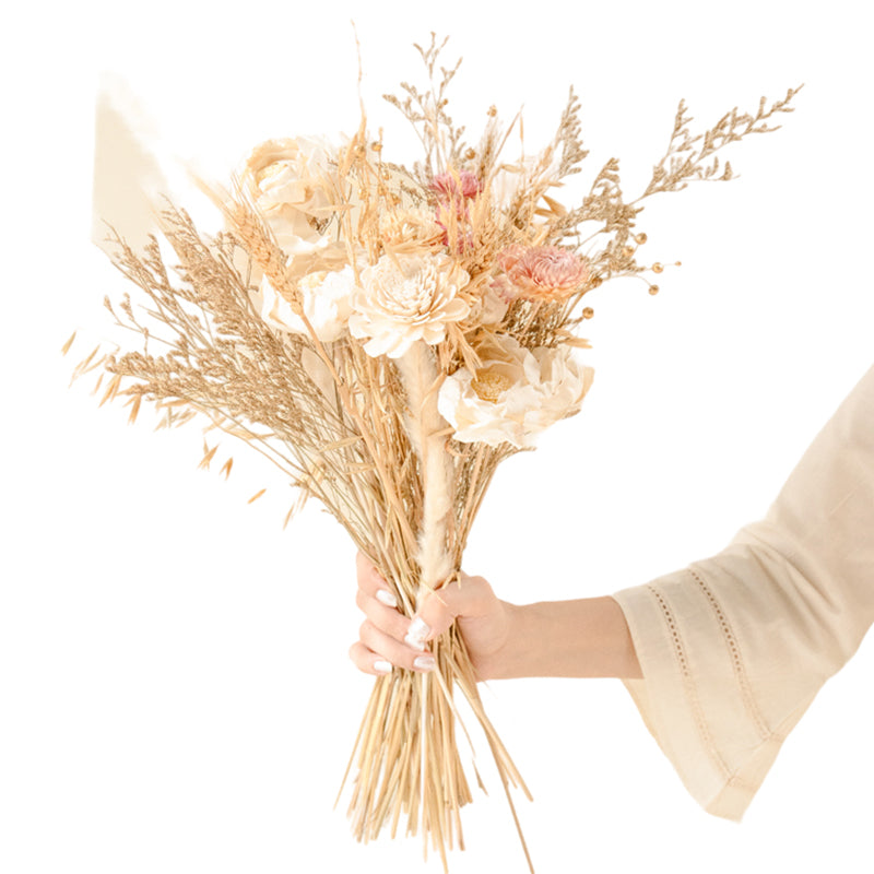 Buy Ivory elegance Dried Flower Bunch Artificial Flowers from Vaaree