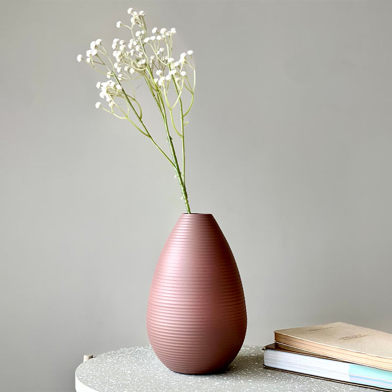 Buy Phiona Drop Vase - Rusty Pink Vase from Vaaree