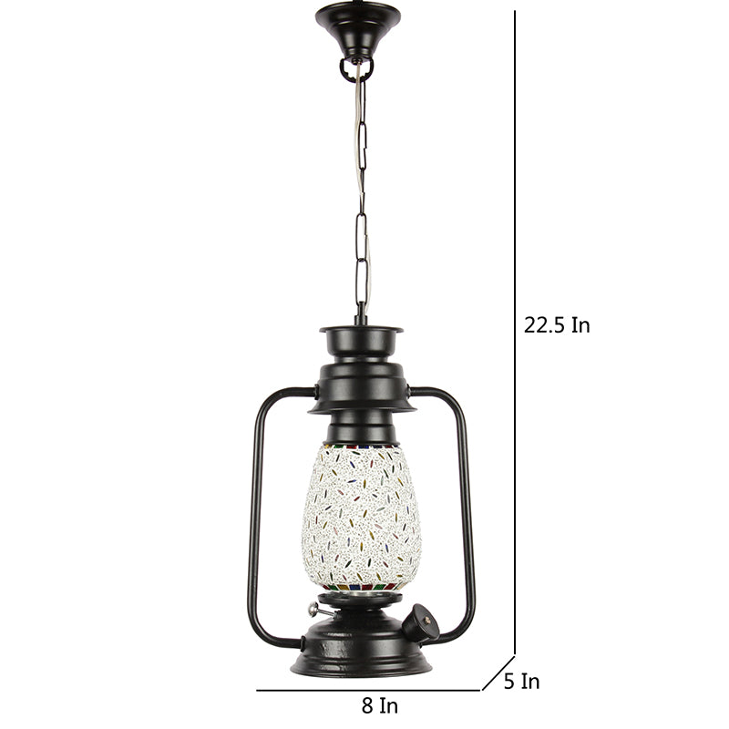 Buy Siera Mosaic Lantern Ceiling Lamp - Black Ceiling Lamp from Vaaree