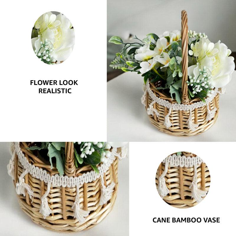 Buy Faux Wedding Bells Flower Basket Artificial Plants from Vaaree