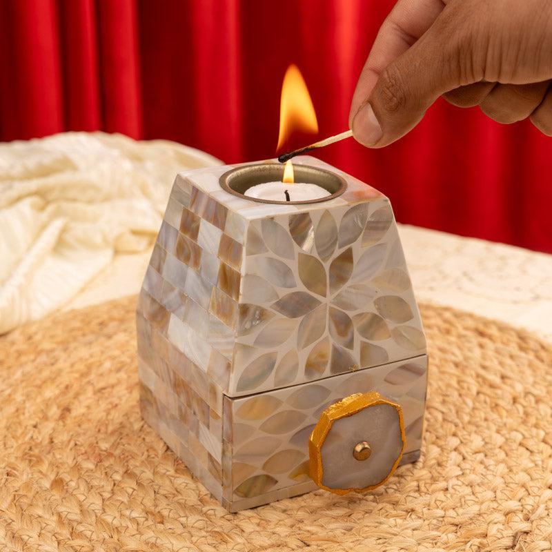 Buy Vajra Candle Holder With Drawer Candle Holders from Vaaree