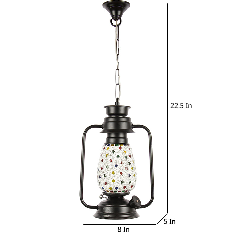 Buy Divyara Mosaic Lantern Ceiling Lamp - Black Ceiling Lamp from Vaaree