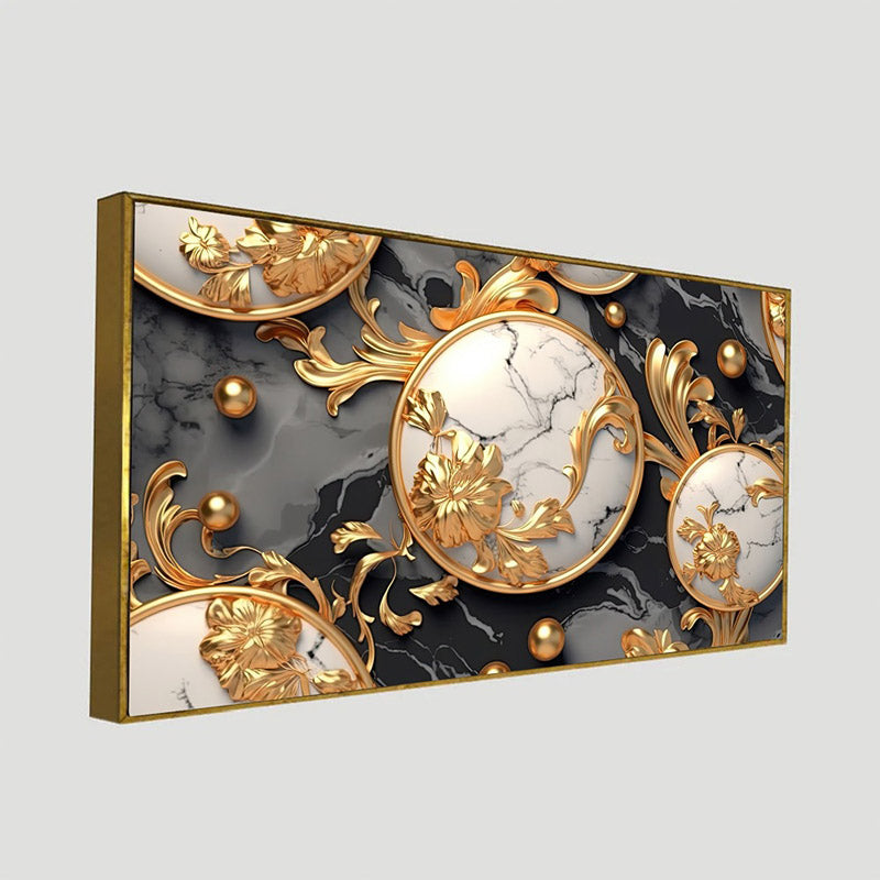 Buy Goldo Pearls Wall Painting With Frame Wall Art & Paintings from Vaaree