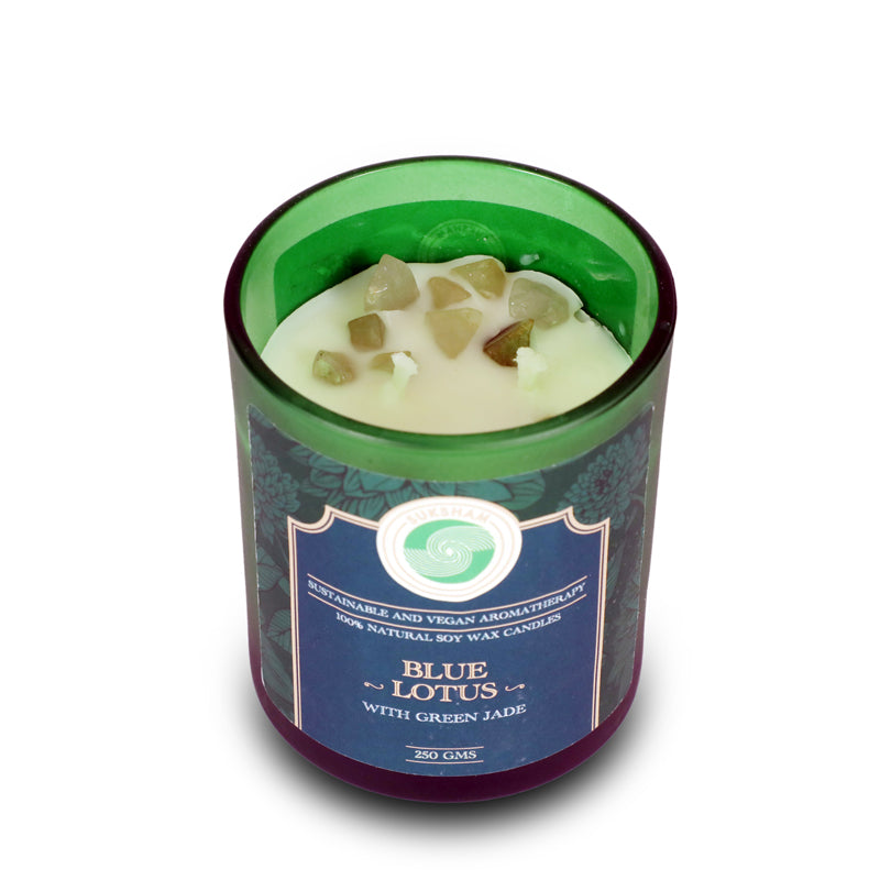 Buy Elysium Blue Lotus Scented Candle Candles from Vaaree