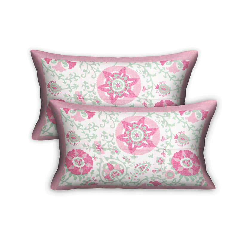 Buy Griffin Floral Bedsheet - Pink Bedsheets from Vaaree