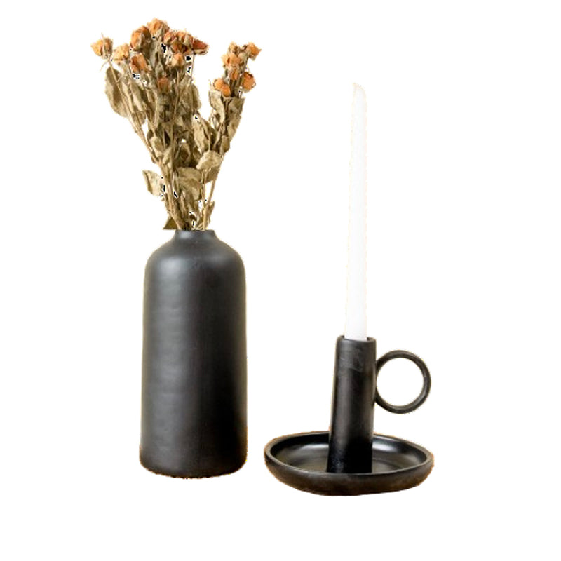 Buy Midwa Vase & Candle Holder - Two Piece Set Vase from Vaaree