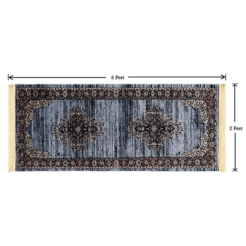 Buy Taaviya Ethnic Runner Rug - Blue Runner Rug from Vaaree