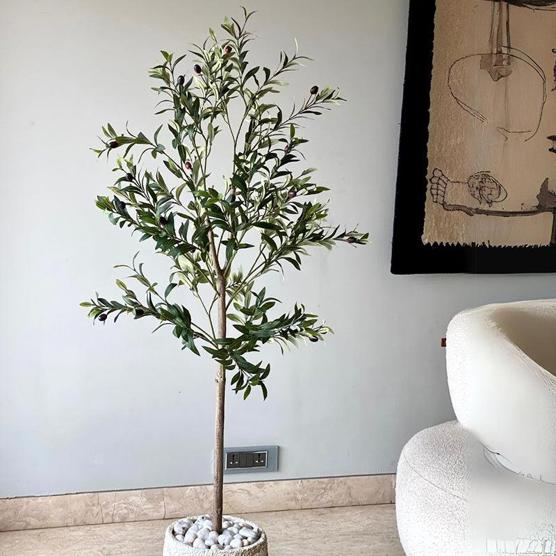 Buy Faux Realtouch Olive Tree - 5 Feet Artificial Plants from Vaaree