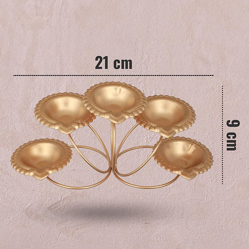 Buy Amala Festive Diya (Gold) - Set of Two Diyas from Vaaree