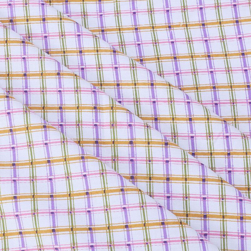 Buy Mizomeen Checkered Printed Bedsheet - Purple Bedsheets from Vaaree