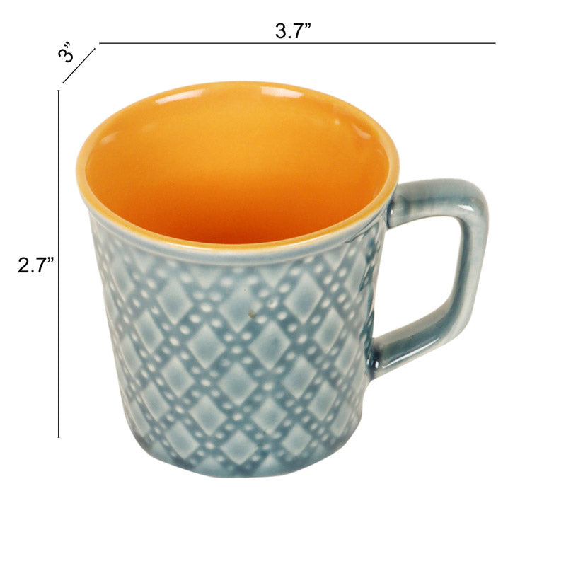 Buy Radha Ceramic Cup (150 ML) - Set of Six Mugs from Vaaree