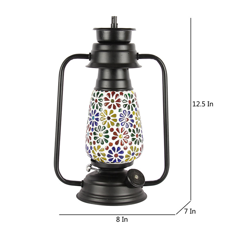 Buy Madhura Mosaic Lantern Table Lamp - Black Table Lamp from Vaaree