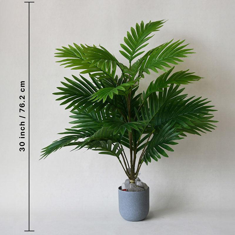 Buy Faux Everlasting Areca Palm Plant With Pot - 2.5 Feet Artificial Plants from Vaaree