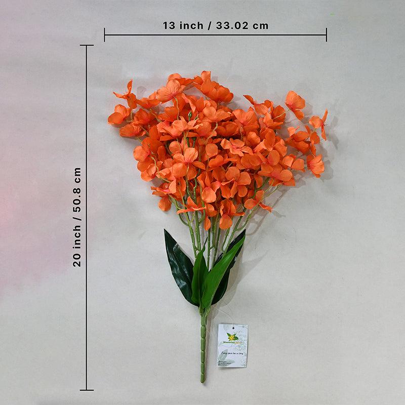 Buy Faux Dame's Rocket Flower Bunch - Orange Artificial Flowers from Vaaree