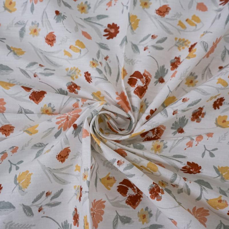 Buy Avani Floral Bedsheet - Peach Bedsheets from Vaaree