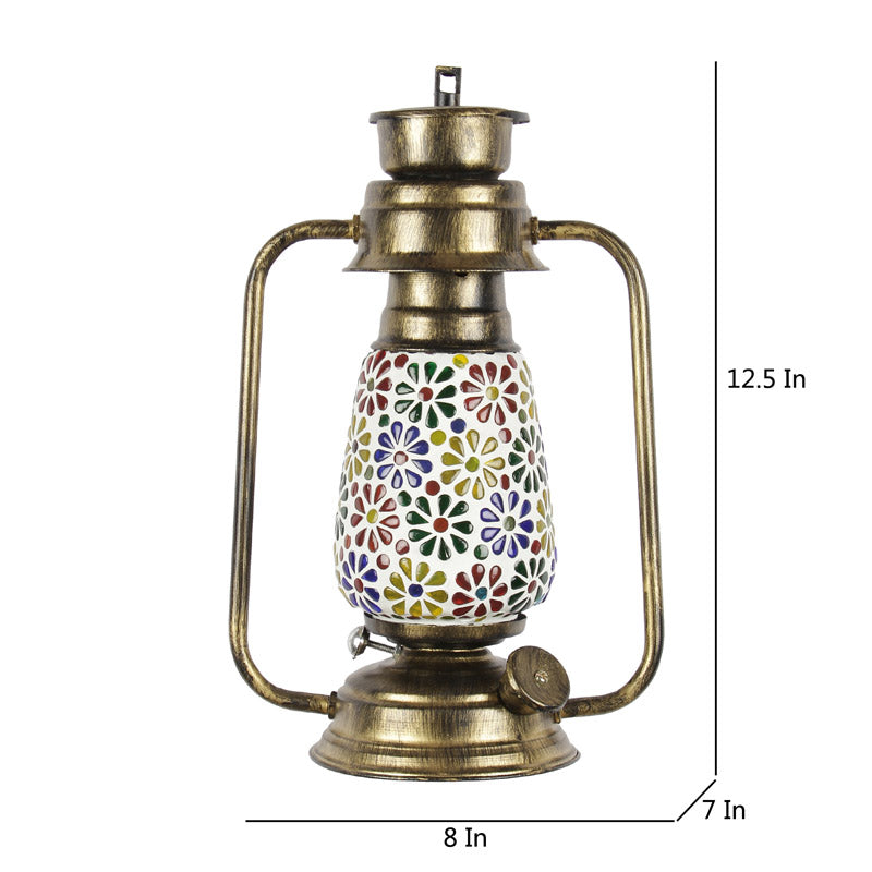 Buy Madhura Mosaic Lantern Wall Lamp - Gold Wall Lamp from Vaaree