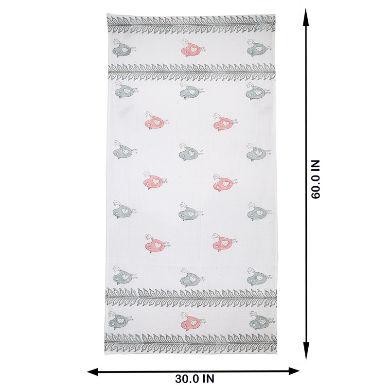 Buy Nirva Floral Waffle Bath Towel Bath Towels from Vaaree