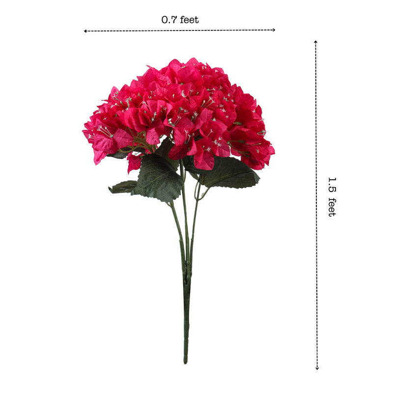 Buy Faux Realistic Bougainvillea Bouquet (Pink) - Set Of Two Artificial Flowers from Vaaree