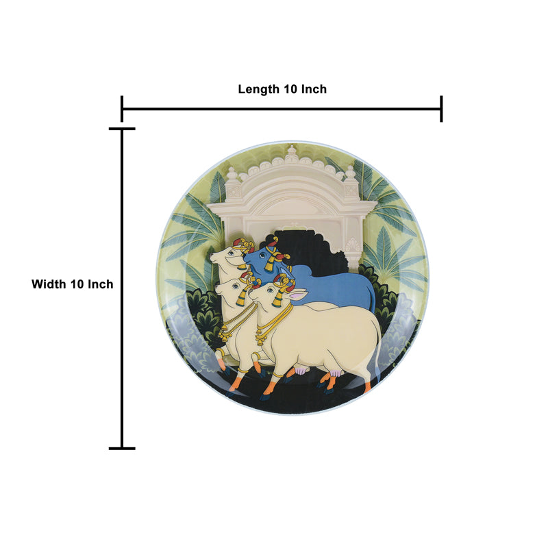 Buy Gopala nandi Pichwai Wall Plate Wall Plates from Vaaree