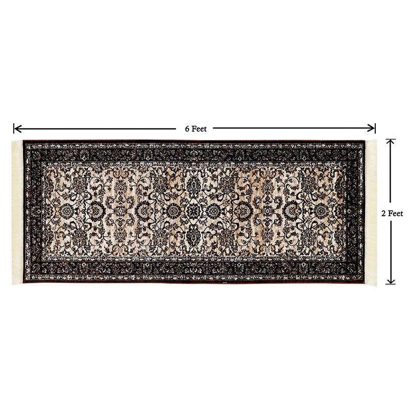 Buy Aavni Flora Runner Rug - Beige Runner Rug from Vaaree