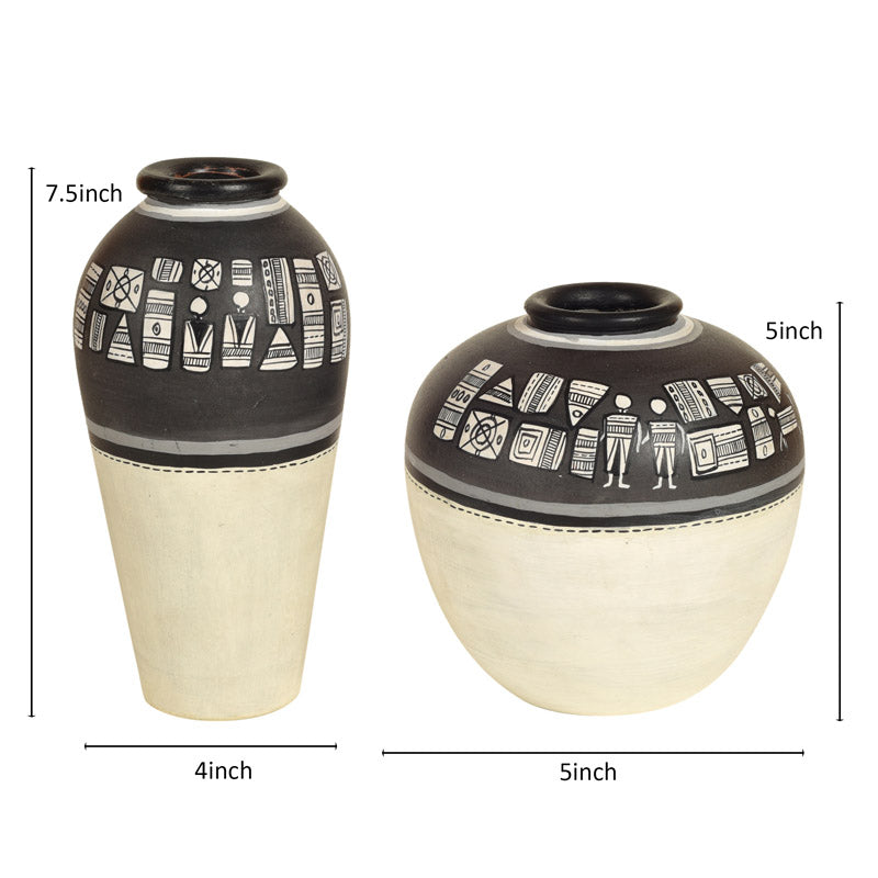 Buy Ayesha Handcrafted Vase - Two Piece Set Vase from Vaaree