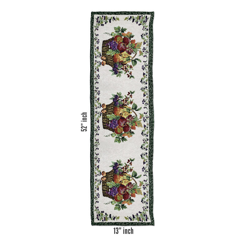 Buy Magne Jacquard Woven Floral Table Runner Table Runner from Vaaree