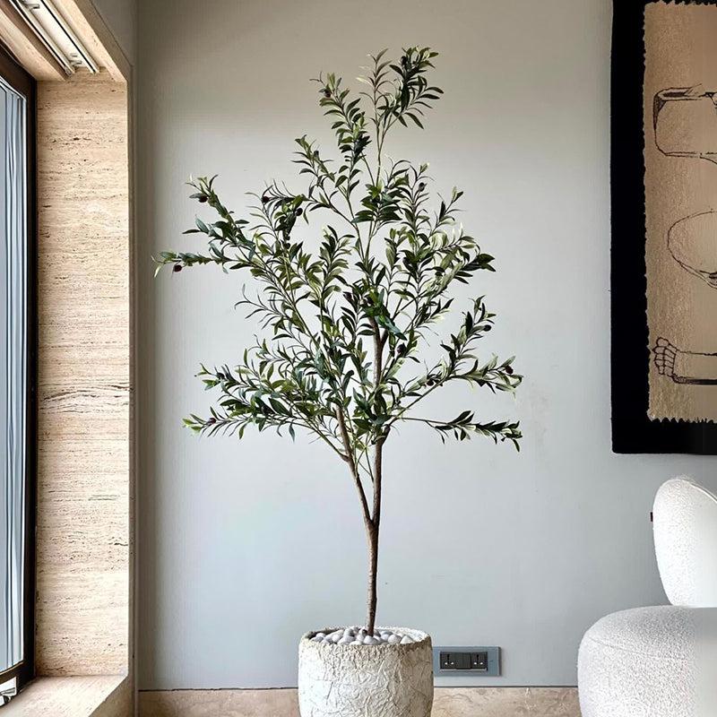 Buy Faux Realtouch Olive Tree - 6 Feet Artificial Plants from Vaaree