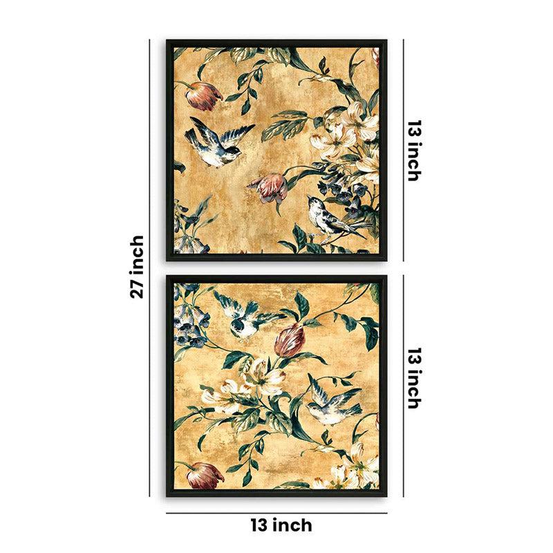 Buy Fowler Floral Wall Art - Set Of Two Wall Art & Paintings from Vaaree