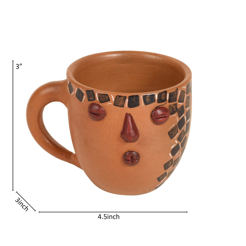 Buy Alethea Terracotta Cup (150 ML) - Set of Four Tea Cup & Saucer from Vaaree