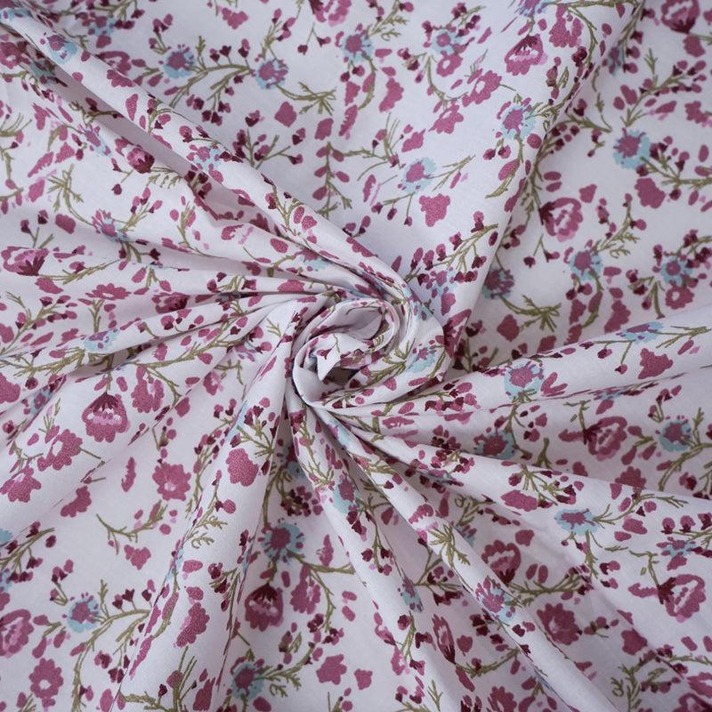 Buy Anvisha Floral Bedsheet - Pink Bedsheets from Vaaree