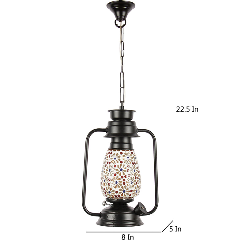 Buy Admya Mosaic Lantern Ceiling Lamp - Black Ceiling Lamp from Vaaree