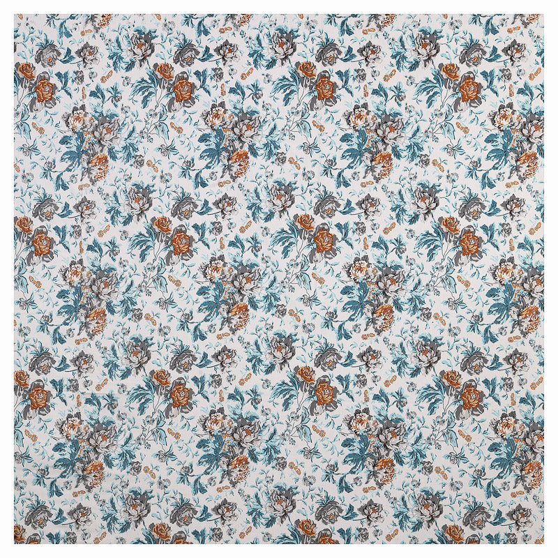 Buy Madava Floral Bedsheet - Teal Bedsheets from Vaaree