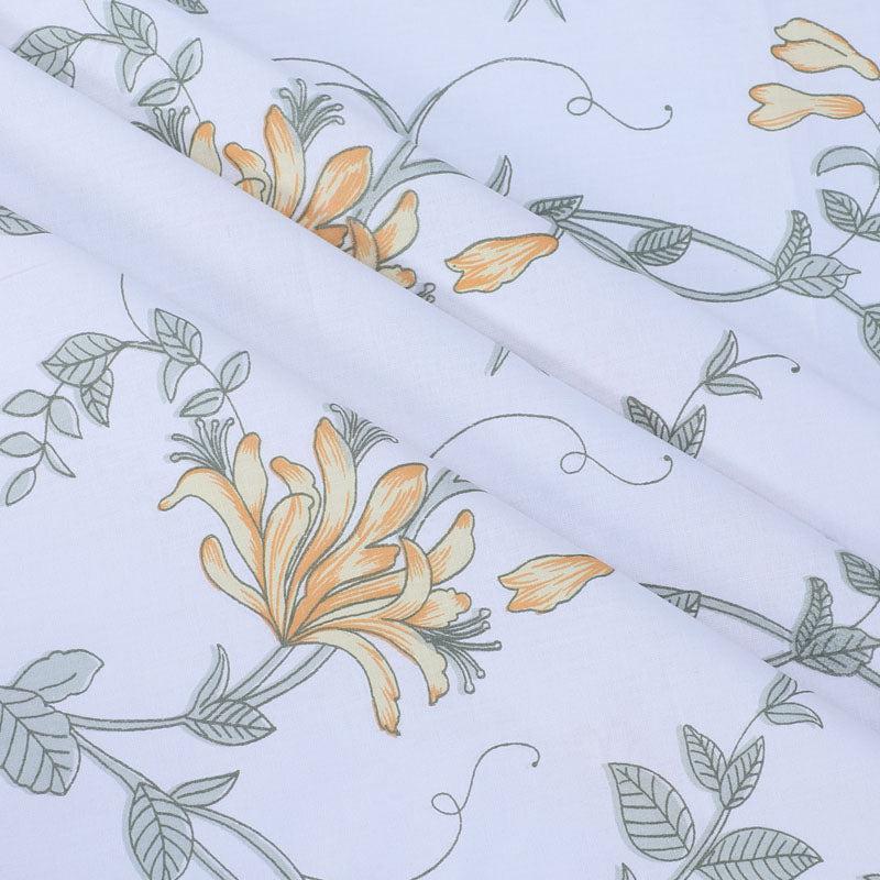 Buy Catalina Floral Printed Bedsheet - Yellow Bedsheets from Vaaree