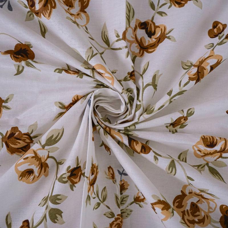 Buy Ramisa Floral Bedsheet - Yellow Bedsheets from Vaaree