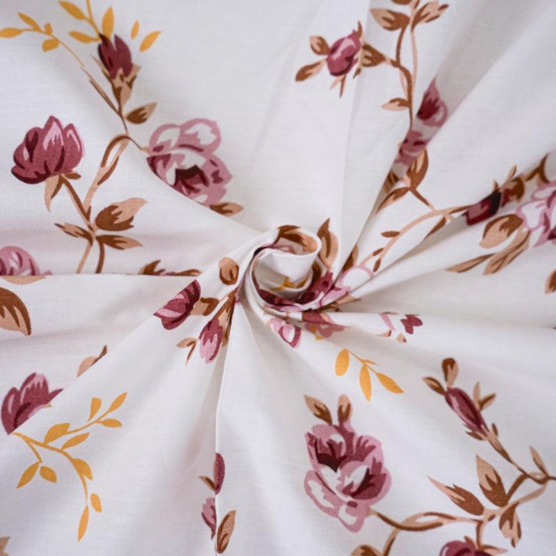 Buy Ramisa Floral Bedsheet - Pink Bedsheets from Vaaree