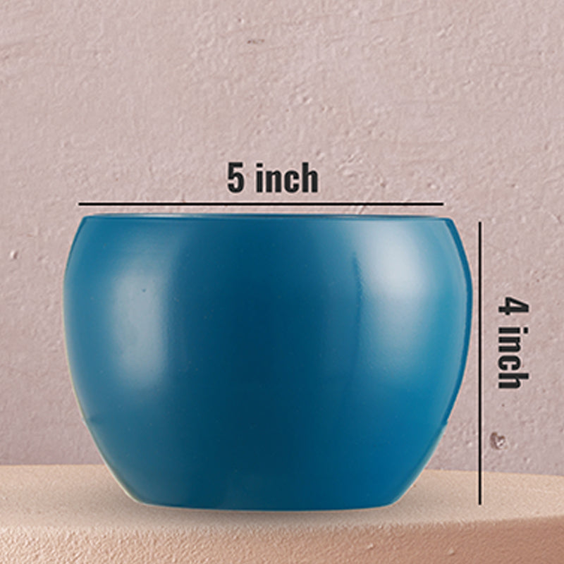 Buy Nectera Metal Planter (Blue/Pink/Green) - Set Of Three Pots & Planters from Vaaree