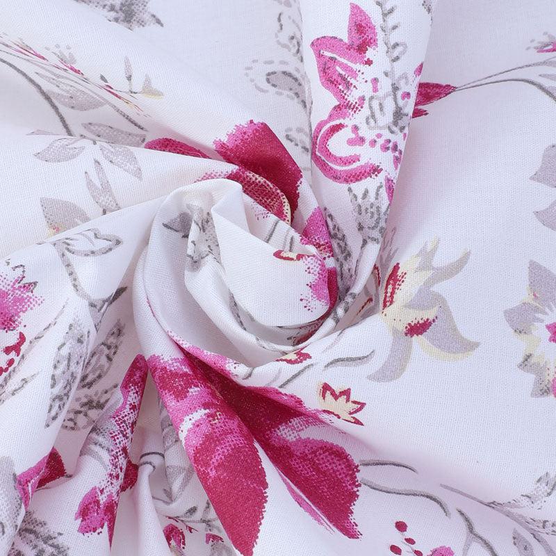 Buy Jumina Floral Printed Bedsheet - Pink Bedsheets from Vaaree