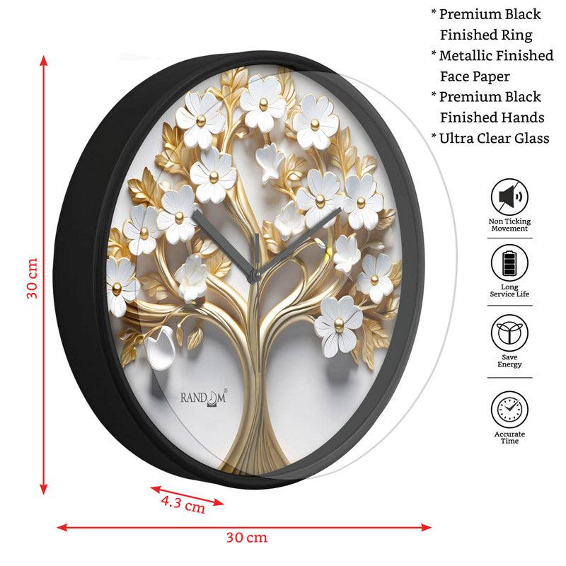 Buy Thaniel Floral Wall Clock Wall Clock from Vaaree