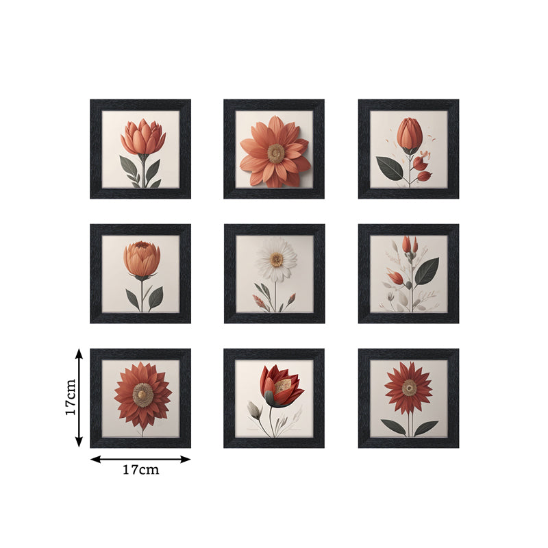 Buy Nagma Flora Wall Art - Set Of Nine Wall Art & Paintings from Vaaree