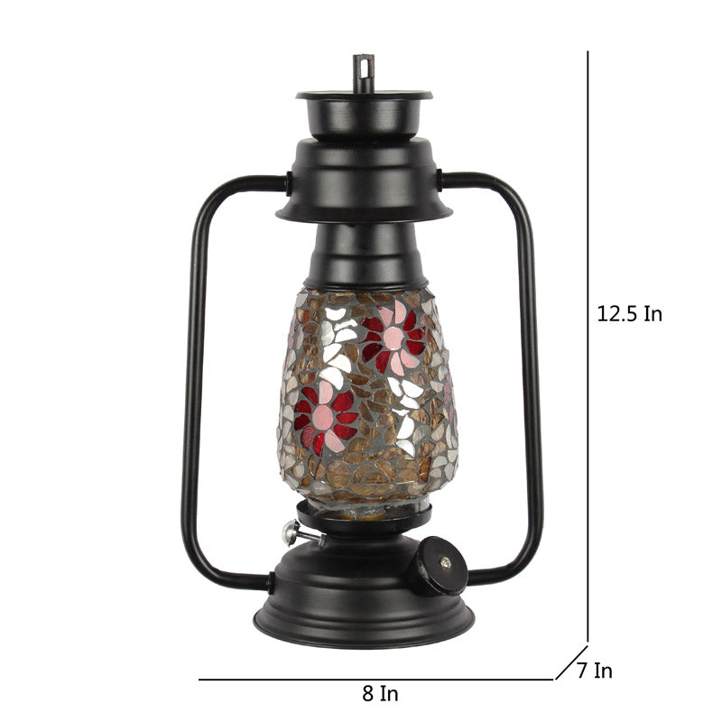 Buy Phoolkari Mosaic Lantern Wall Lamp - Black Wall Lamp from Vaaree