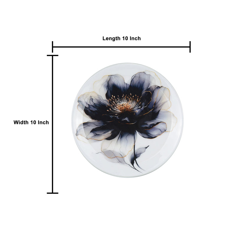 Buy Black Dahlia Wall Plate Wall Plates from Vaaree