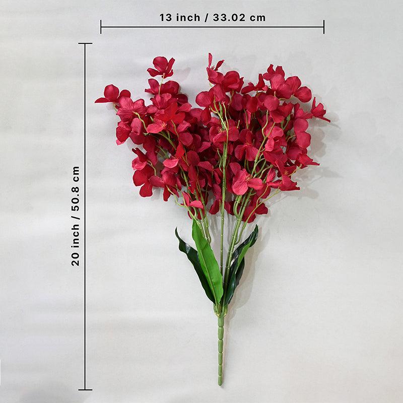 Buy Faux Dame'S Rocket Flower Bunch - Red Artificial Flowers from Vaaree