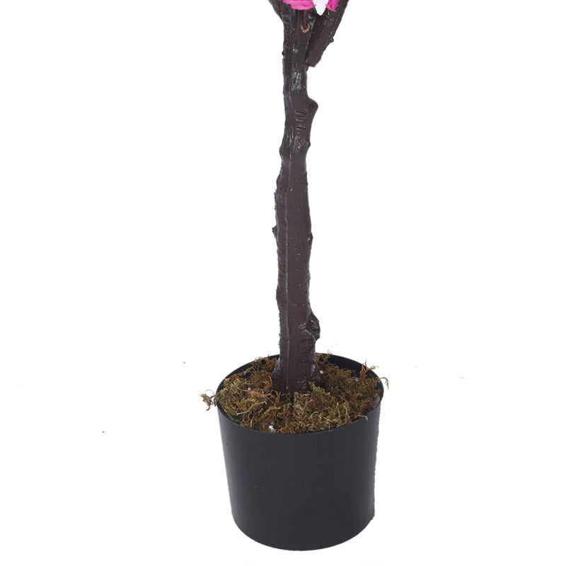 Buy Faux Realtouch Purple Bougainvillea Plant With Pot - 5.2 Feet Artificial Plants from Vaaree