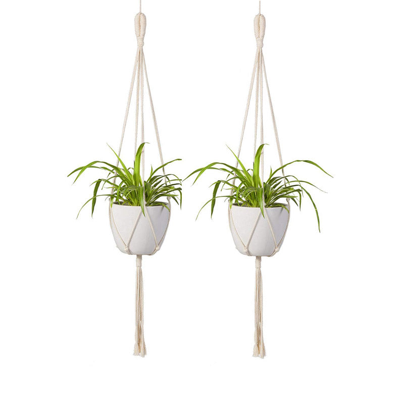 Buy Lasya Macramme Planter - Set Of Two Pots & Planters from Vaaree