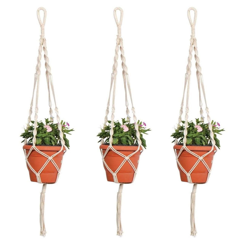 Buy Navra Macramme Planter - Set Of Three Pots & Planters from Vaaree