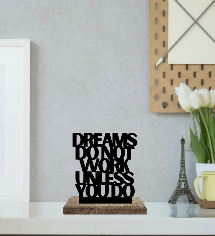 Buy Dreams to Reality Typography Showpiece - Set Of Two Showpieces from Vaaree